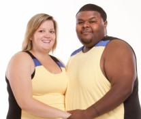 large workout couple